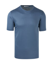 Load image into Gallery viewer, Short Sleeve Mercerised T-shirt (Petrol Blue)
