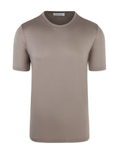 Load image into Gallery viewer, Short Sleeve Mercerised T-shirt (Taupe Brown)
