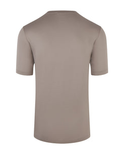 Short Sleeve Mercerised T-shirt (Taupe Brown)