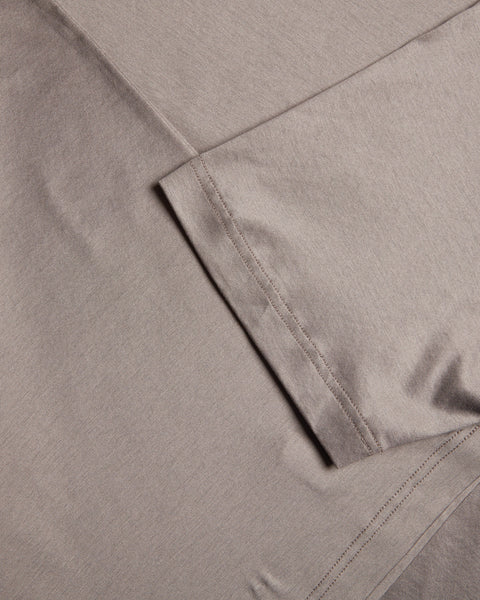 Short Sleeve Mercerised T-shirt (Taupe Brown)