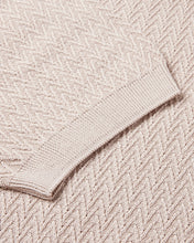 Load image into Gallery viewer, Short Sleeve Crew Neck Textured Knit T-shirt (Beige)
