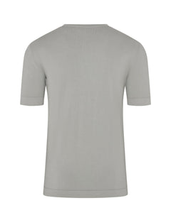 Knitted Short Sleeve Organic Cotton T-shirt (Sage Green)