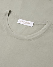 Load image into Gallery viewer, Knitted Short Sleeve Organic Cotton T-shirt (Sage Green)
