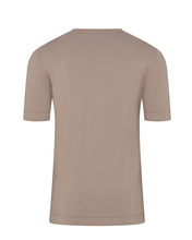 Load image into Gallery viewer, Knitted Short Sleeve Organic Cotton T-shirt (Taupe Brown)
