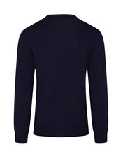 Load image into Gallery viewer, Tech Wool Crew Neck Long Sleeve Jumper (Navy)
