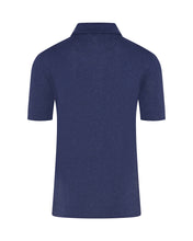 Load image into Gallery viewer, Knitted Short Sleeve Contrast Lined Button Polo (Neutro Blue)
