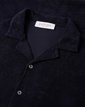 Load image into Gallery viewer, Terry Towelling Short Sleeve Shirt (Navy)
