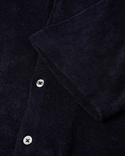Load image into Gallery viewer, Terry Towelling Short Sleeve Shirt (Navy)
