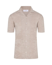 Load image into Gallery viewer, Terry Towelling Short Sleeve Shirt (Beige)
