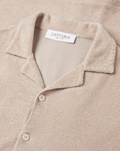 Load image into Gallery viewer, Terry Towelling Short Sleeve Shirt (Beige)
