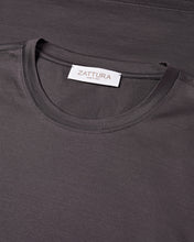 Load image into Gallery viewer, Short Sleeve Mercerised T-shirt (Carbon)
