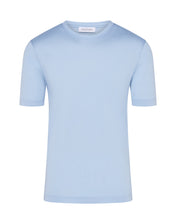 Load image into Gallery viewer, Short Sleeve Mercerised T-shirt (Sky Blue)

