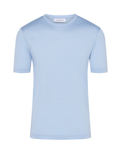 Short Sleeve Mercerised T-shirt (Sky Blue)