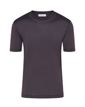 Load image into Gallery viewer, High Collar Short Sleeve Mercerised T-shirt (Carbon)
