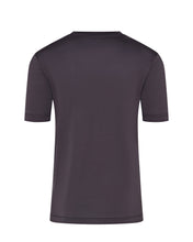 Load image into Gallery viewer, High Collar Short Sleeve Mercerised T-shirt (Carbon)
