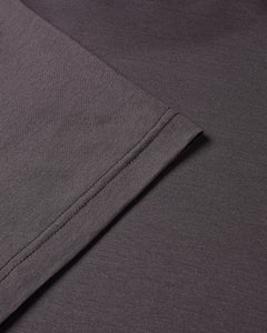 High Collar Short Sleeve Mercerised T-shirt (Carbon)