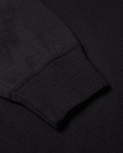 Load image into Gallery viewer, Extra Fine Full Zip Knitted Hoodie (Black)

