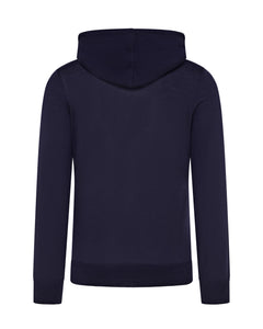 Extra Fine Full Zip Knitted Hoodie (Navy)