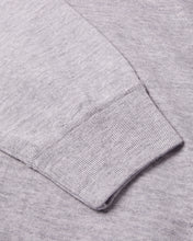Load image into Gallery viewer, Extra Fine Full Zip Knitted Hoodie (Grey Marl)

