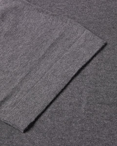 Knitted Short Sleeve Contrast Lined Button Polo (Gunmetal Grey)