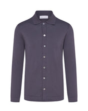 Load image into Gallery viewer, Knitted Button Up Shirt (Graphite)
