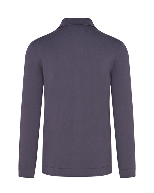 Knitted Button Up Shirt (Graphite)