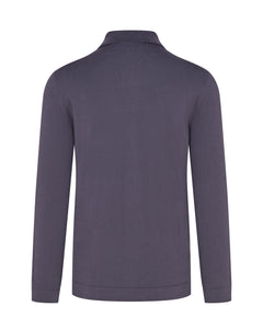 Knitted Button Up Shirt (Graphite)