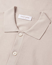 Load image into Gallery viewer, Knitted Button Up Shirt (Beige)
