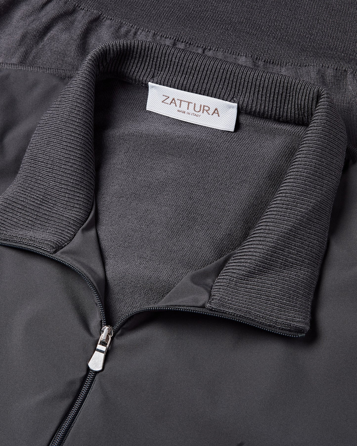 Zattura Tech & Knitted Hybrid Jacket (Graphite)