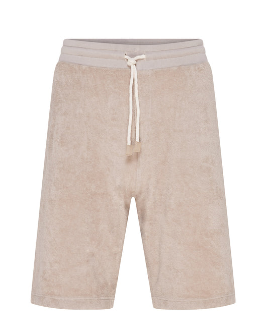 Terry Towelling Shorts (Beige)