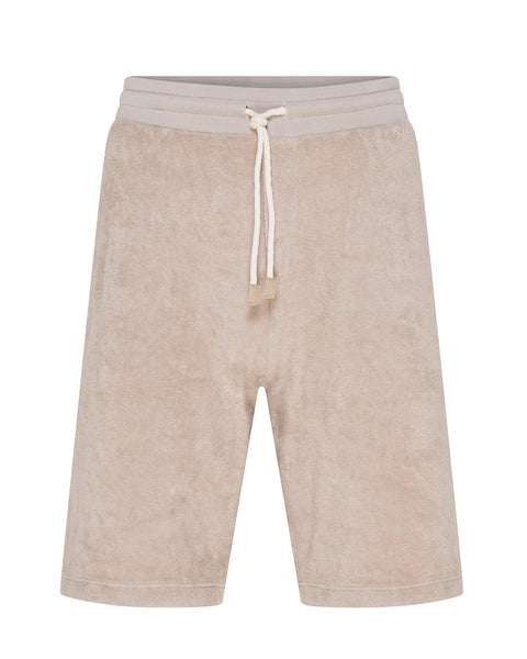 Terry Towelling Shorts (Beige)