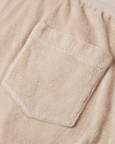 Terry Towelling Shorts (Beige)