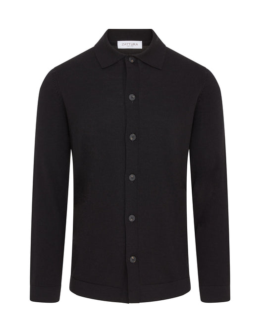 Techwool Overshirt (Black)
