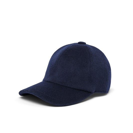 Zattura Cashmere & Wool Elasticated Cap (Midnight Navy)