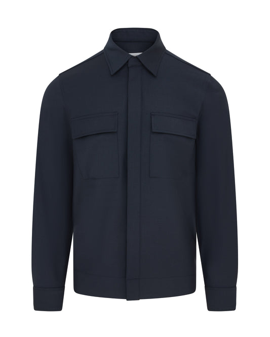Performance Wool Unlined Jacket (Navy)