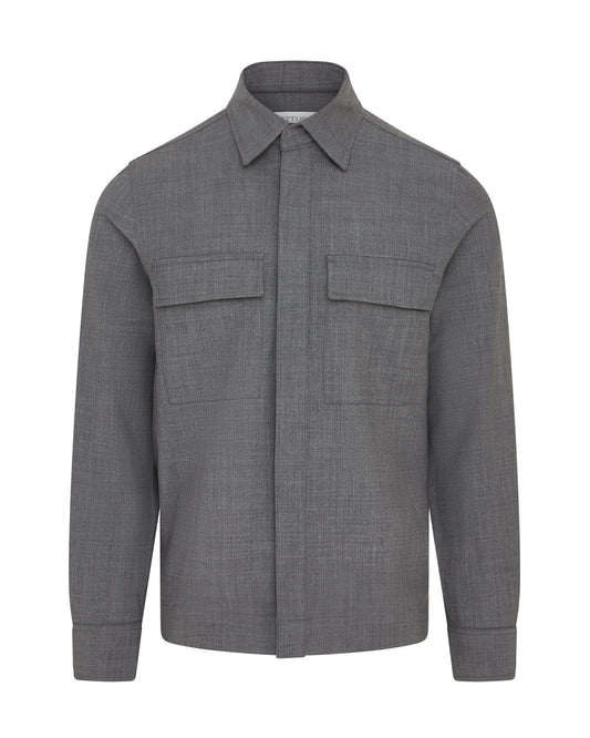 Performance Wool Unlined Jacket (Grey)